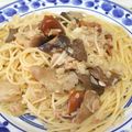 パサナッ's cooksnap of when they made ☆ツナ＆きのこの和風パスタ☆.