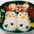 ☆あこ's cooksnap of when they made うずらの卵でひよこ＆にわとり♪.