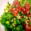 ちまてぃ〜's cooksnap of when they made マグロと浅葱の和え物.