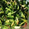 ameうめ's cooksnap of when they made みょうが入きゅうりとわかめ酢.