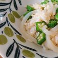 もぐみみ's cooksnap of when they made イカオクラどんぶり.