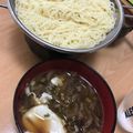 aki＊cook's cooksnap of when they made つけスパゲティ＊甘辛すき焼き風.