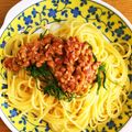 みやさん0304's cooksnap of when they made 納豆と梅肉と大葉のさっぱりパスタ.