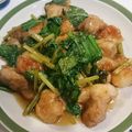 いかちゃん☆ﾐ's cooksnap of when they made 鶏肉と小松菜の甘酢炒め.