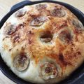 こはる・▽・'s cooksnap of when they made とろ〜りバナナのフォカッチャ.
