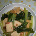 紅茶とチーズケーキ's cooksnap of when they made 簡単♡小松菜と厚揚げ豆腐と桜えびの煮物♪.
