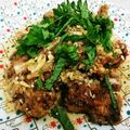 mialan's cooksnap of when they made トリムネ唐揚げミョウガ大葉だれ.