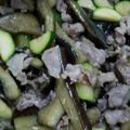 みにちえ's cooksnap of when they made 茄子とズッキーニの甘辛豚肉炒め.
