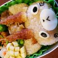 kachico's cooksnap of when they made 妖怪ウォッチ　コマじろう＊キャラ弁.