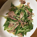 クックUZP1NX☆'s cooksnap of when they made 簡単、時短！水菜の豚バラのとろ～り炒め♪.