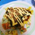 ハミデント♪'s cooksnap of when they made ☆残ったそうめんでお好み焼きオムレツ☆.