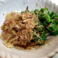 725578's cooksnap of when they made みょうがとオクラのおかか醤油♪.