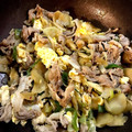 みるくちゃん♡'s cooksnap of when they made 豚肉とザーサイのふわっと卵炒め.