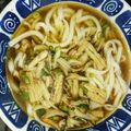 ○ちょび○'s cooksnap of when they made 生姜入り♪ きのこの餡かけうどん 5分.