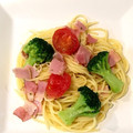 蒼の雫sp's cooksnap of when they made 白だしで☆ほうれん草とベーコン和風パスタ.