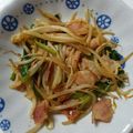 Mαru☆'s cooksnap of when they made もやしとベーコンの楽チン炒め.