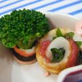 キャシーキャサリン's cooksnap of when they made ブロッコリーのかにかまチーズ巻きキャラ弁.