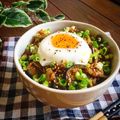 ぇぃchan｡'s cooksnap of when they made ✿豚と茄子のﾋﾟﾘ辛!!ｺｸ旨♡味噌丼✿.