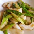 ももぴしゃこ's cooksnap of when they made アスパラといかのガーリックバター醤油炒め.