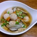 よっⓒ犬's cooksnap of when they made おから入り鶏団子のほっこり田舎風スープ.