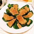exna's cooksnap of when they made お酒にも合う??甘くないピーマンの肉詰め.