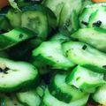 KuroTama's cooksnap of when they made お茶漬けの素で簡単に☆即席キュウリ漬け.
