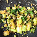麻柚♪'s cooksnap of when they made 葉っぱが美味しい！セロリの葉のごま油炒め.