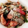 ゆうごんせら's cooksnap of when they made カラーピーマンとウインナーのソース炒め.