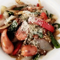 ゆうごんせら's cooksnap of when they made カラーピーマンとウインナーのソース炒め.