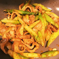 wongwong's cooksnap of when they made 豚肉とアスパラのカレー炒め.