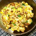 nosso's cooksnap of when they made 納豆とコーンの揚げ焼き.