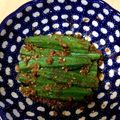 ミッキー8139's cooksnap of when they made オクラの胡麻和え.