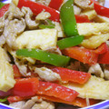 Rick_t's cooksnap of when they made 青椒肉絲風ピーマンの炒め物.