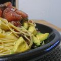 ダイナマイト漆黒's cooksnap of when they made アボカドとマグロの冷製パスタ　わさび醤油.