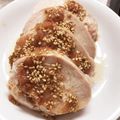 豚まんちゃん's cooksnap of when they made 鶏もも蒸し鶏☆ネギチーズチキンロール.
