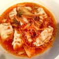 humohumo99's cooksnap of when they made 超即席！レンジで冷凍餃子のキムチスープ.