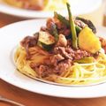 ほかとも's cooksnap of when they made 牛肉と夏野菜のトマトソースパスタ.