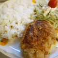 ふ～こ♪'s cooksnap of when they made びっくりドンキー風タレ付柔らかハンバーグ.