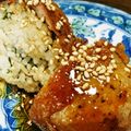 nozomi1121's cooksnap of when they made やみつき肉巻きおにぎり.