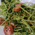 agak's cooksnap of when they made ○豆苗の粒マスタード炒め.