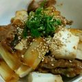 ＠ともたんたん's cooksnap of when they made 豚生姜焼豆腐丼.