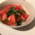 nashicook's cooksnap of when they made 青しそトマトの混ぜるだけサラダ.