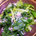 チャーミル's cooksnap of when they made 小松菜とシラスのめんつゆ合え.