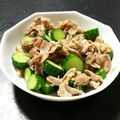 クックC553P4☆'s cooksnap of when they made きゅうりと豚肉のシャンタン炒め.