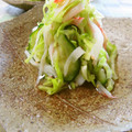 solapapa's cooksnap of when they made キャベツとカニカマの酢の物.