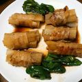 oringe's cooksnap of when they made やみつき！ごま油が香る☆大根の豚巻き☆.