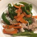じゅりとめい's cooksnap of when they made 豚肉de～簡単&お手軽に青椒肉絲.