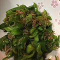 クック8HC8EM☆'s cooksnap of when they made 万願寺とうがらしのじゃこ炒め.