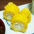 marumaru32's cooksnap of when they made とうもろこしはレンジでチン！.