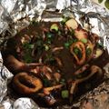 **saki**'s cooksnap of when they made 美味すぎる！ネギとイカのワタ炒め♪.